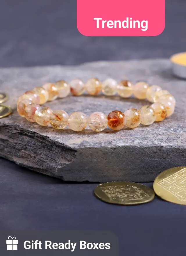 Citrine Bracelet 22 Beads mall